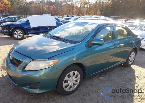 2009 Toyota Corolla Le из США, поврежденный, VIN JTDBL40E99J006826